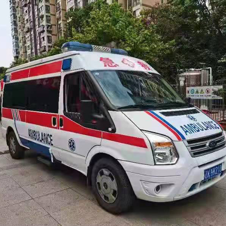 石景山长途救护车护送病人返乡